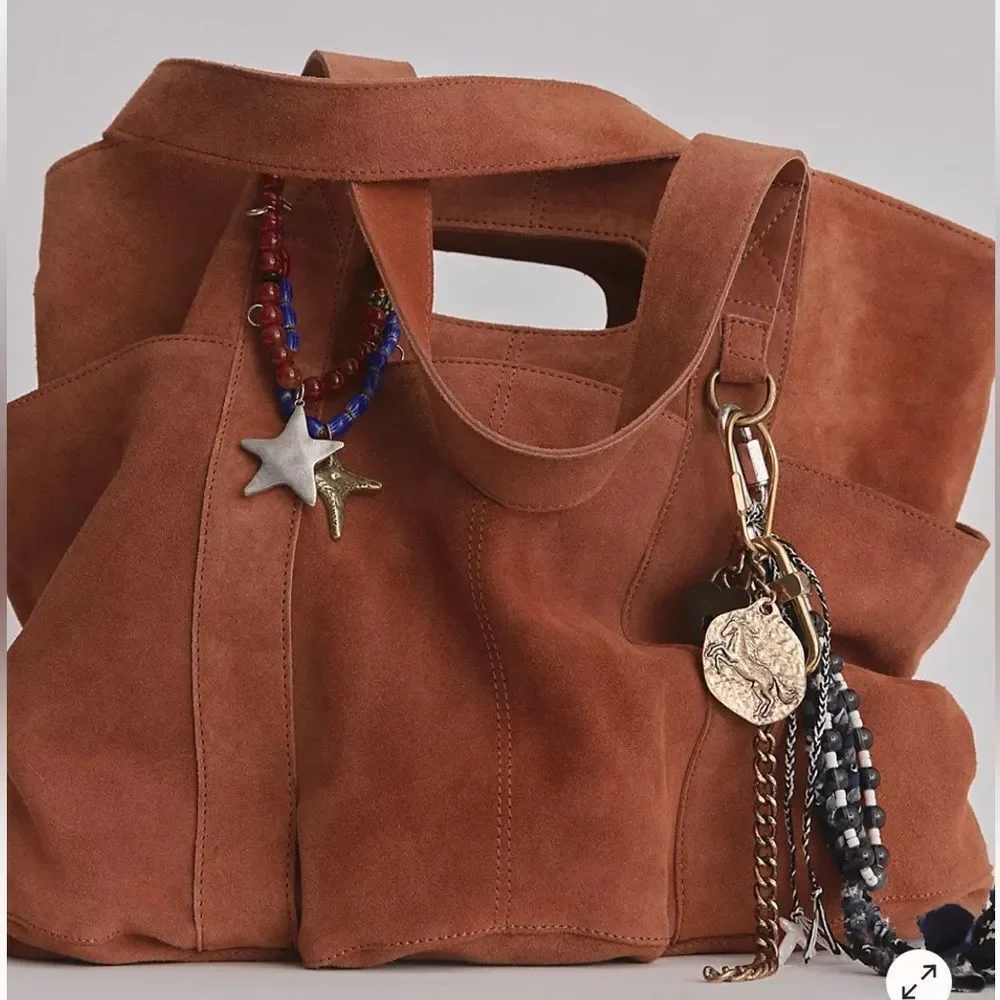 FREE PEOPLE Suede Caravan Tote